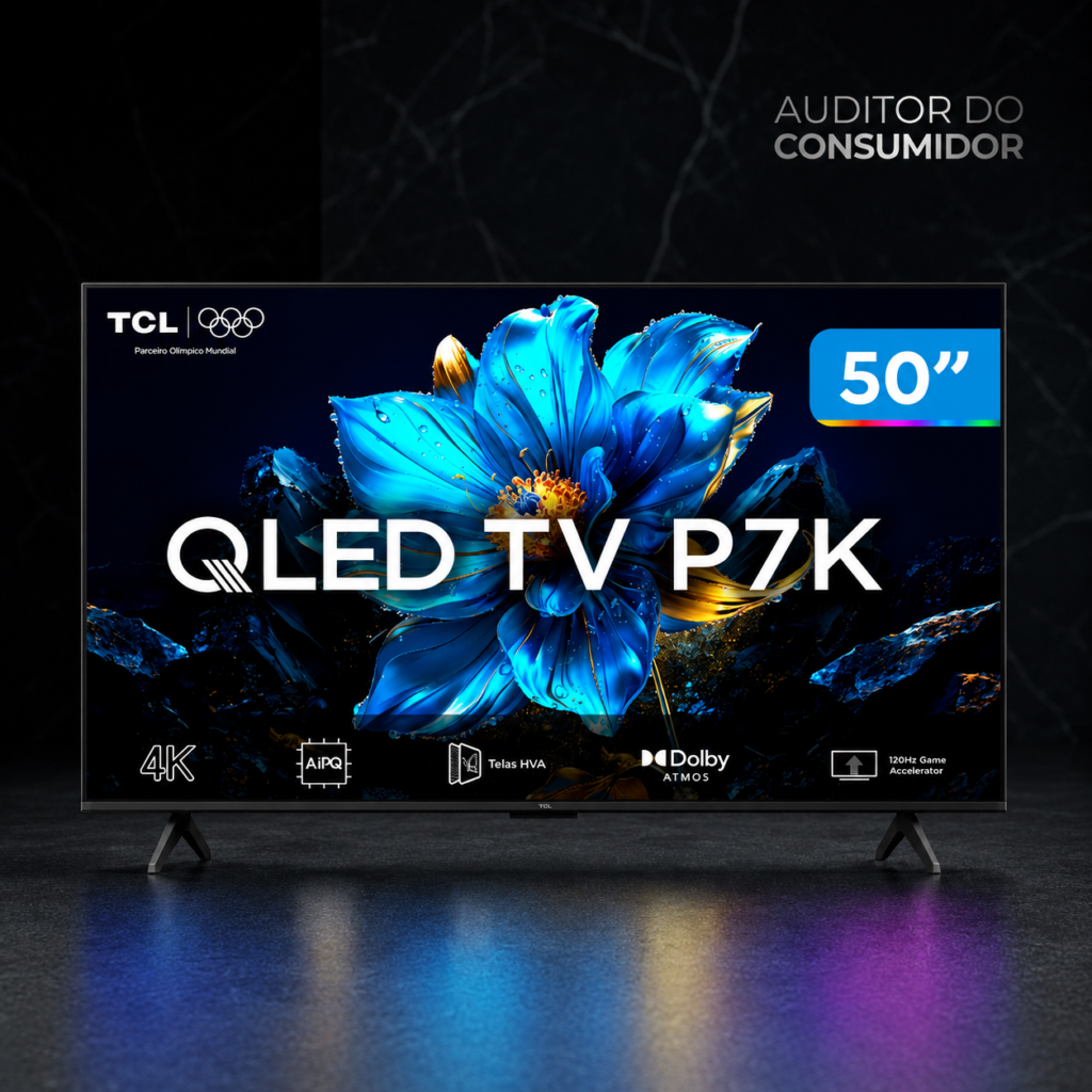 Smart TV 50" TCL 4K UHD QLED 50P7K